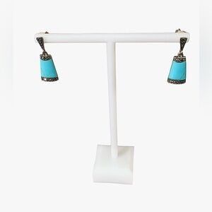 🎉Host Pick🎉 Vintage Boho Western 925 Sterling Silver Natural Turquoise Earrings